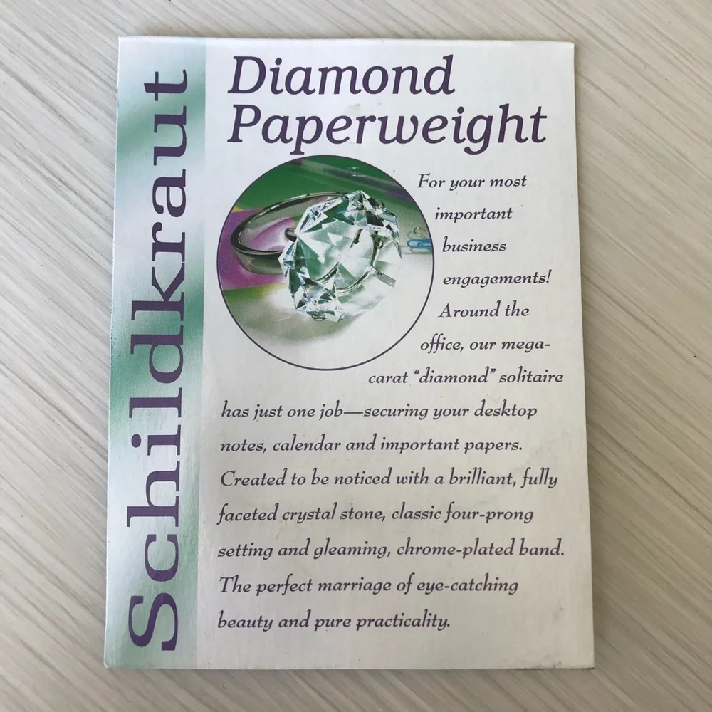 Diamond Engagement Ring Paperweight - Picture 5 of 6